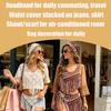 Bohemian Crochet Tassel Waist Scarf Adjustable Fringe Layering Accessory for Women