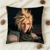 Games Figure Tifa Cloud Strife Double-Sided Printed Square Decorative Cushion Cover For Sofa Living Room Home Decor