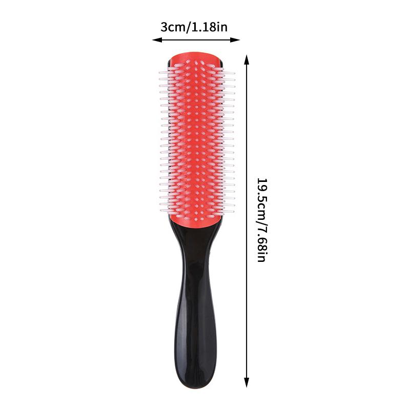 

9-рядная расческа для распутывания волос, расческа для распутывания волос, массажер для кожи головы, прямая, вьющаяся, влажная, расческа для волос своими руками розовый