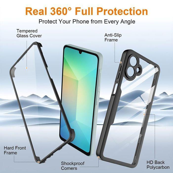 Coque de Protection - BOOLING - pour Samsung Galaxy A07 - Intégrale 360° - Antichoc - Noir