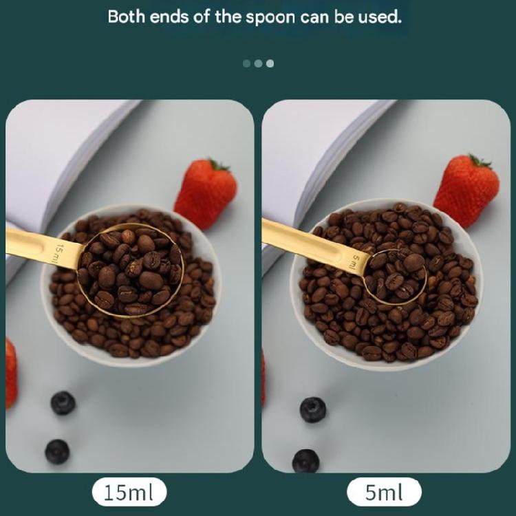 Double Side Measuring Spoon With Comfortable Grip Coffee Tea Scoops Baking Scale Spoon Kitchen Coffee Tool