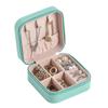 Travel Jewelry Case Exquisite Large Capacity Scratch Resistant Portable Jewelry Organizer Box for Outdoor Travel Blue