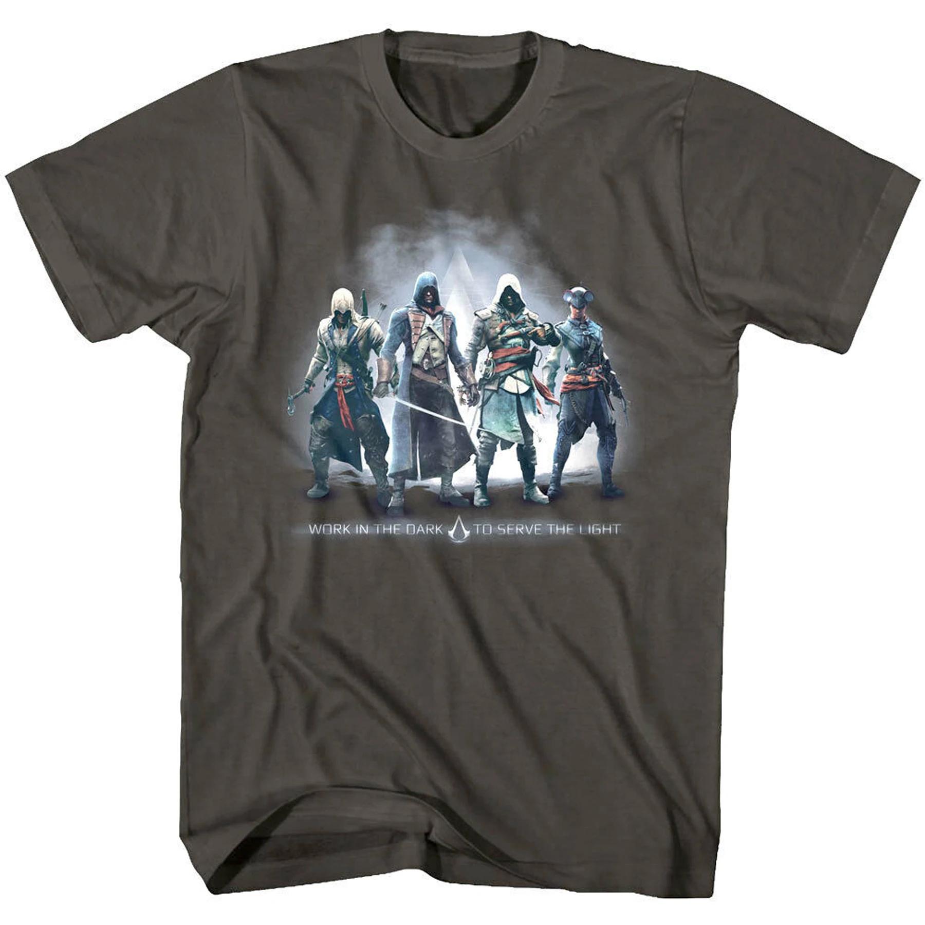 

Work in The Dark to Serve The Light Assassin TShirt 100 Cotton ONeck Summer Short Sleeve Casual Mens Tshirt Size S3XL S