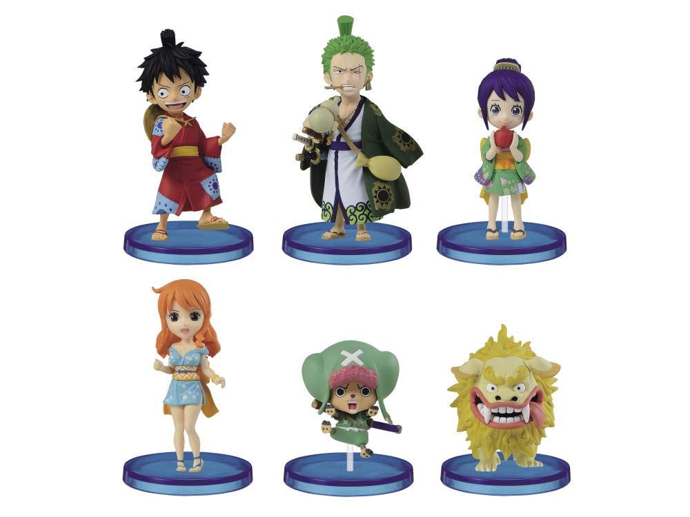 One Piece World Collectible Figures Wano Country 1 Complete Set of 6 [A Luffy / B Zoro / C Tama / D Nami / E Chopper / F Koma Chiyo]