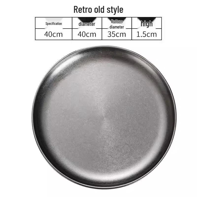 Retro Korean Style Melamine Serving Plate Set