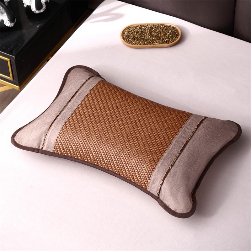 

2025 новая гречишная подушка летняя прохладная подушка подушка с ароматом чая подушка из лозы PE с охлаждающим эффектом гречиха защита шейного отдела позвоночника Tea fragrance30x50cm