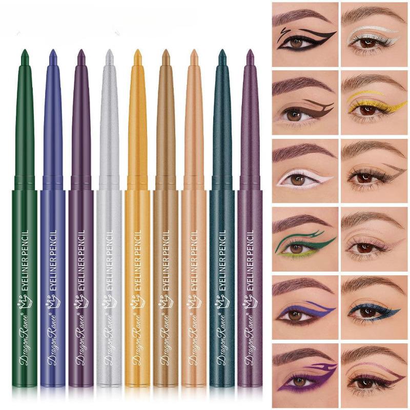 Matte Lying Silkworm Eyeliner Gel Pen Impermeabile Asciugatura Rapida Rosa Marrone Ultra Sottile Eye Shadow Pen Trucco Anti-Macchia