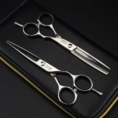 6.0 Inch ZQ-02 Silver Wall, Personalized, Hair Scissors, Hair Scissors, Flat Scissors, Bangs Scissors, Reverse Teeth 05-02
