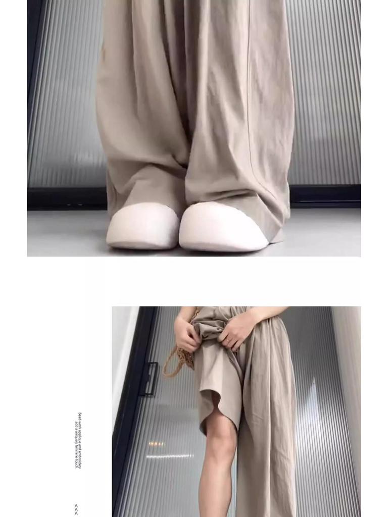 Eisseide Damen Weitbeinige High-Waist Schlankmachende Hose - Sommer Übergröße Hose