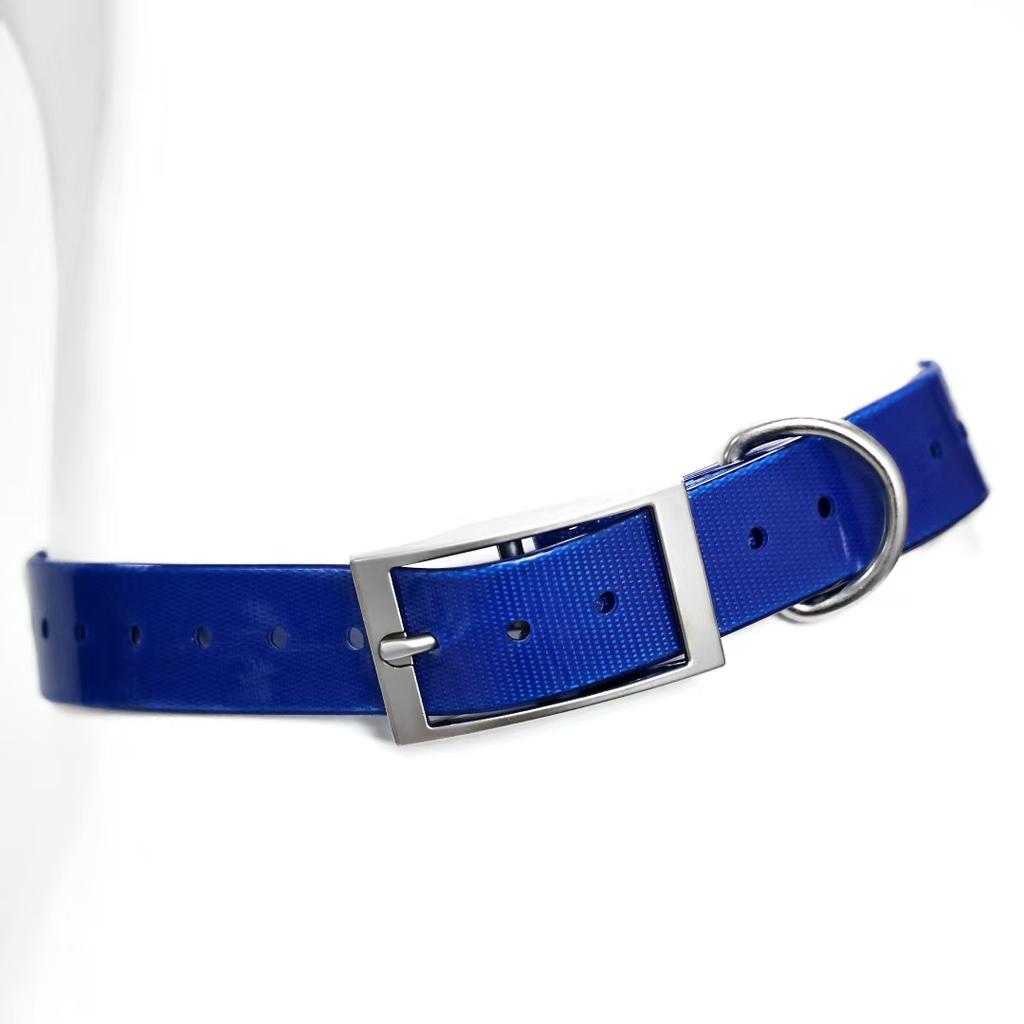 2,5 cm Brede Heavy Duty TPU Hondenhalsband Waterdicht Jagen Verstelbare Huisdierhalsband 8 Kleuren Voor Grote Middelgrote Honden Buitentraining