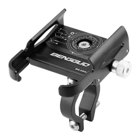 

Bike Phone Mount 360 Rotatable Anti-skid Shock Absorption Universal Bicycle Cell Phone Navigation Support for Riding A чёрный