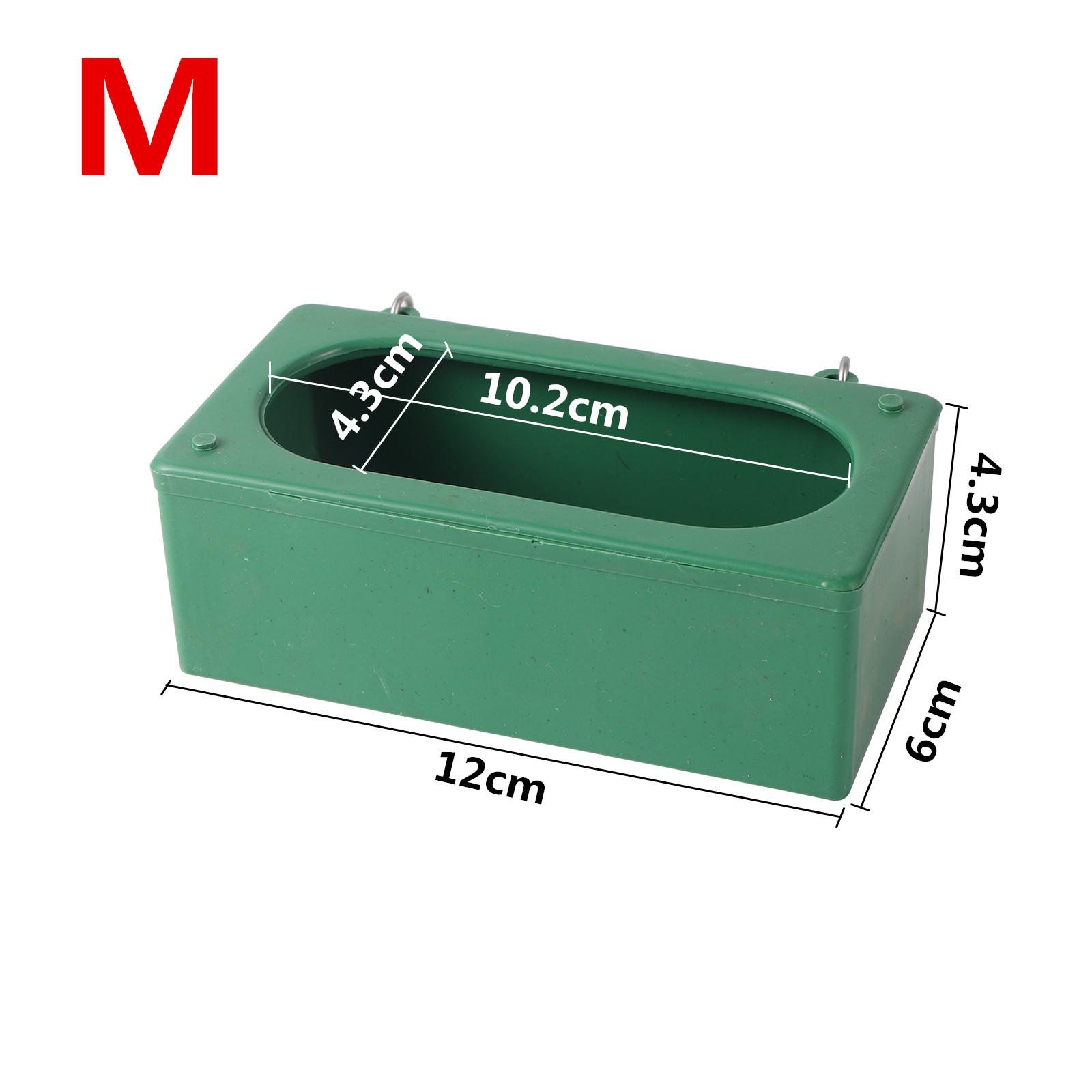 Pet Bird Hanging Feeder Bird Bowl Parrot Drinking Cup Food Splash Cup Pigeon Cage Feeder Safety Plastic M/L Bird Pet Food Bowl