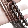 Natural Smoked Quartz Citrine Tea Crystal Round Beads 4-12mm for DIY Accessories