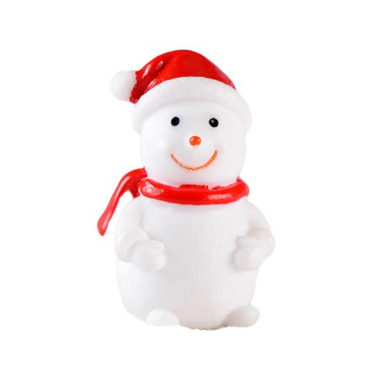 1Pc Christmas Santa Snowman Train Mini Figurine DIY Fairy Landscape Decoration