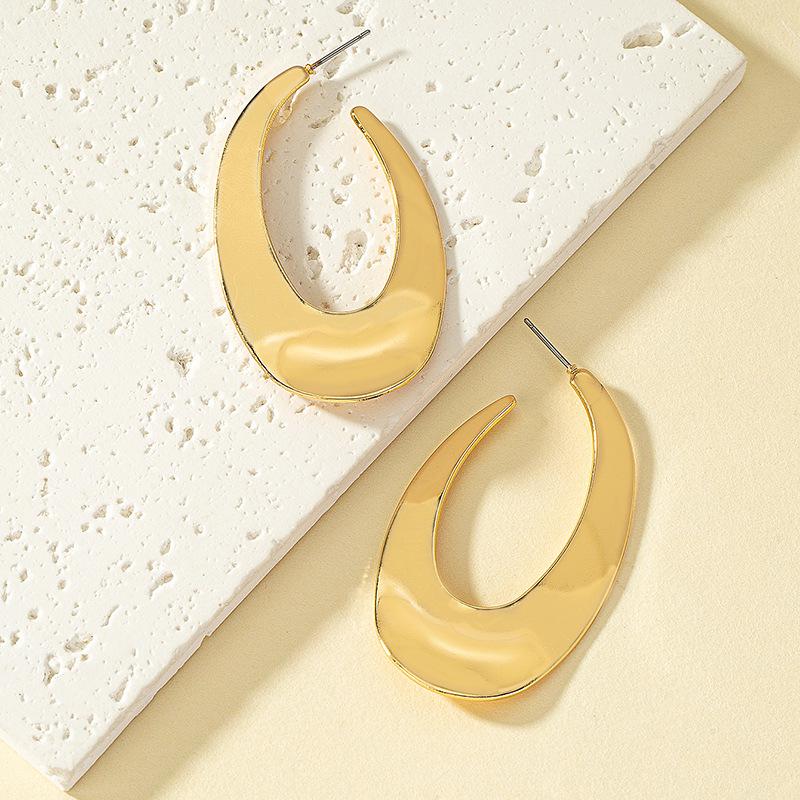 

Шикарные геометрические серьги-капли: Уличный стиль высокого класса для женщин