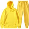 Mens Casual Hooded Sweatshirt Set Cotton Blend Two Piece Outfit Loose Fit Everyday Wear