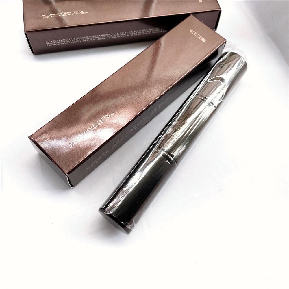 Einziehbarer doppelseitiger Teint-Make-up-Pinsel Tragbarer Puder-Rouge-Foundation-Concealer-Kosmetikpinsel Werkzeuge