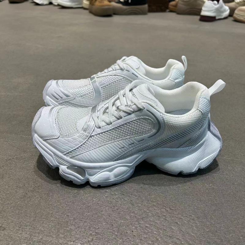 Autumn and Winter New Dad Shoes Men's and Women's Couple Shoes Thick Sole Heightening Mesh Polishing Trendy Shoes Transportation Sports Shoes
