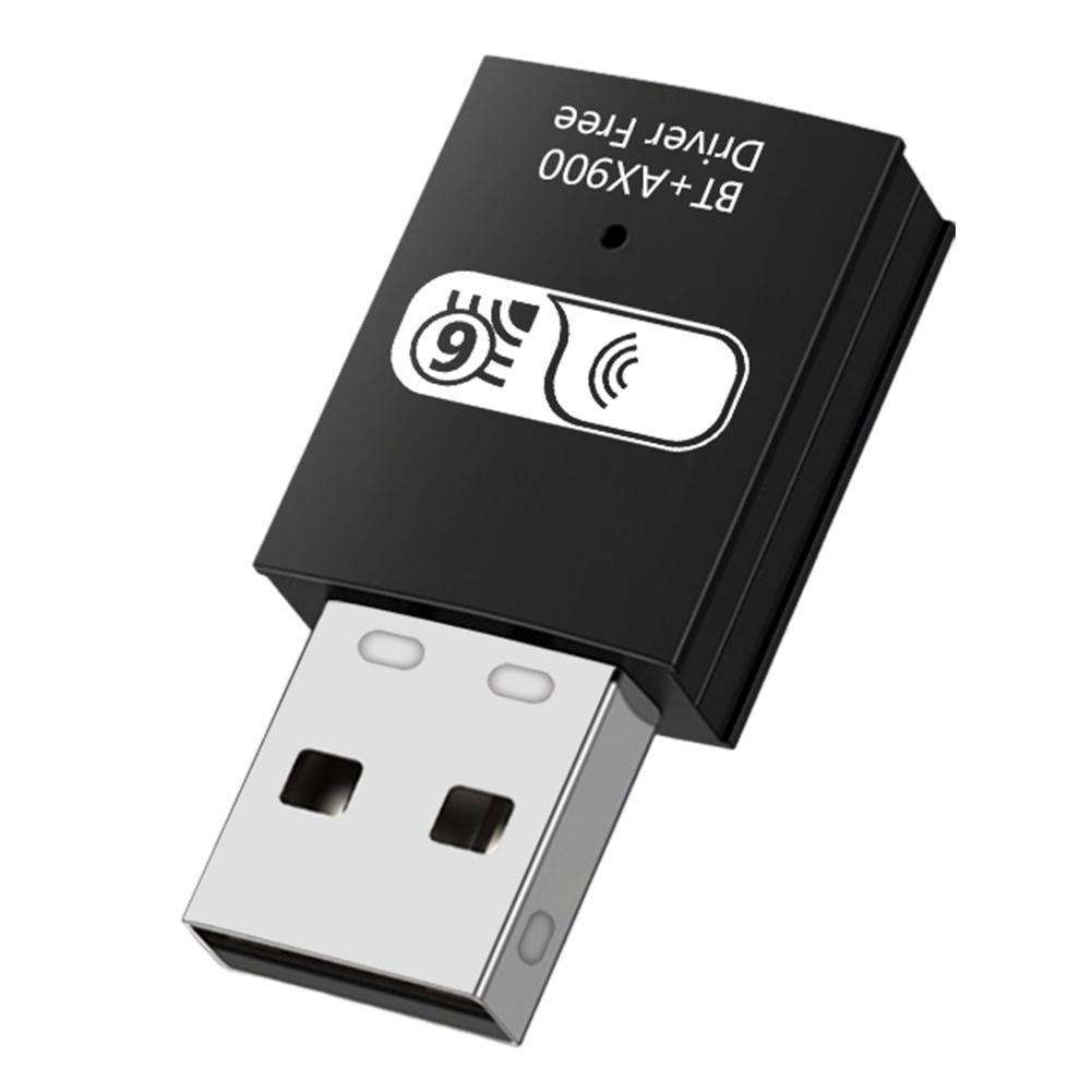 

BT5.4 USB WiFi Adapter Dual Band 2.4G & 5G Wireless Network Card 900Mbps Signal Reception Dongle for PC Desktop Laptop чорний