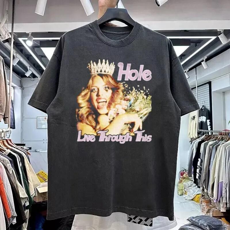 Hole Live Through This Album Cover Artwork Black Unisex Tshirt Reprint S-5XL M