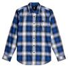 Mens Plaid Slim Long-Sleeved Shirt