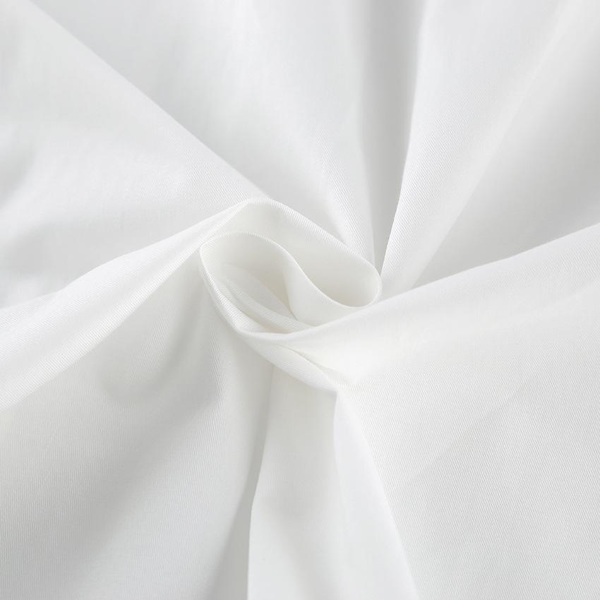 Holiday style white cotton single-breasted sleeveless neck dress women's summer sexy backless dress