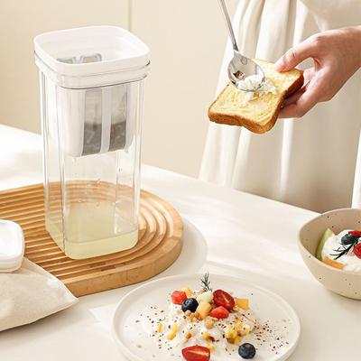 Fine Mesh Yogurt Strainer with Lid Food Grade Kitchen Gadgets Dry Yogurt Maker Juice Strainer for Thick Yogurt Cheese Nut Milk