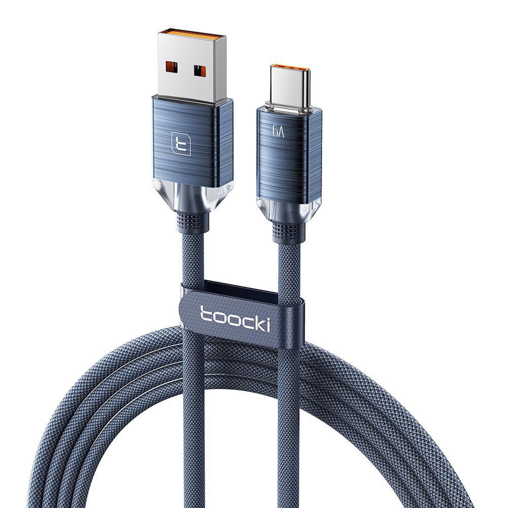 Tuqi PD100W Fast Charging Aluminum Alloy Dual Type-C Braided Data Cable for Huawei, Apple, and other 15 Mobile Phones.