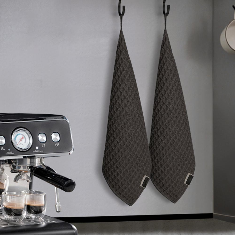 Lanyard Design Cloth Waffle Rag Quick-drying Soft Waffle Rag Towel Set for Home Kitchen Absorbent Dish Cloth Hand for Dinner