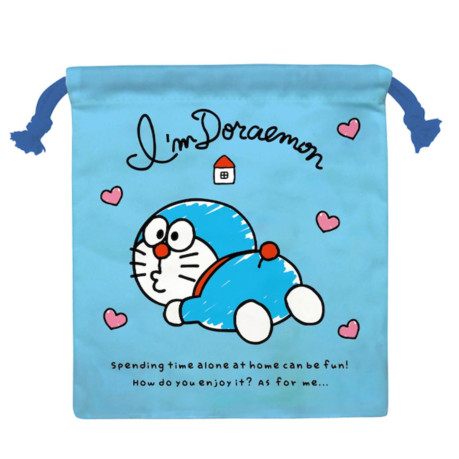 K Company I m Doraemon Drawstring Bag CKC19-IDR H20.5 x W18cm