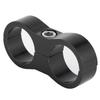 12AN Hose Separator Clamp Divider Clip Aluminum Alloy Fitting Adapter for OilFuel Hose LineBlack