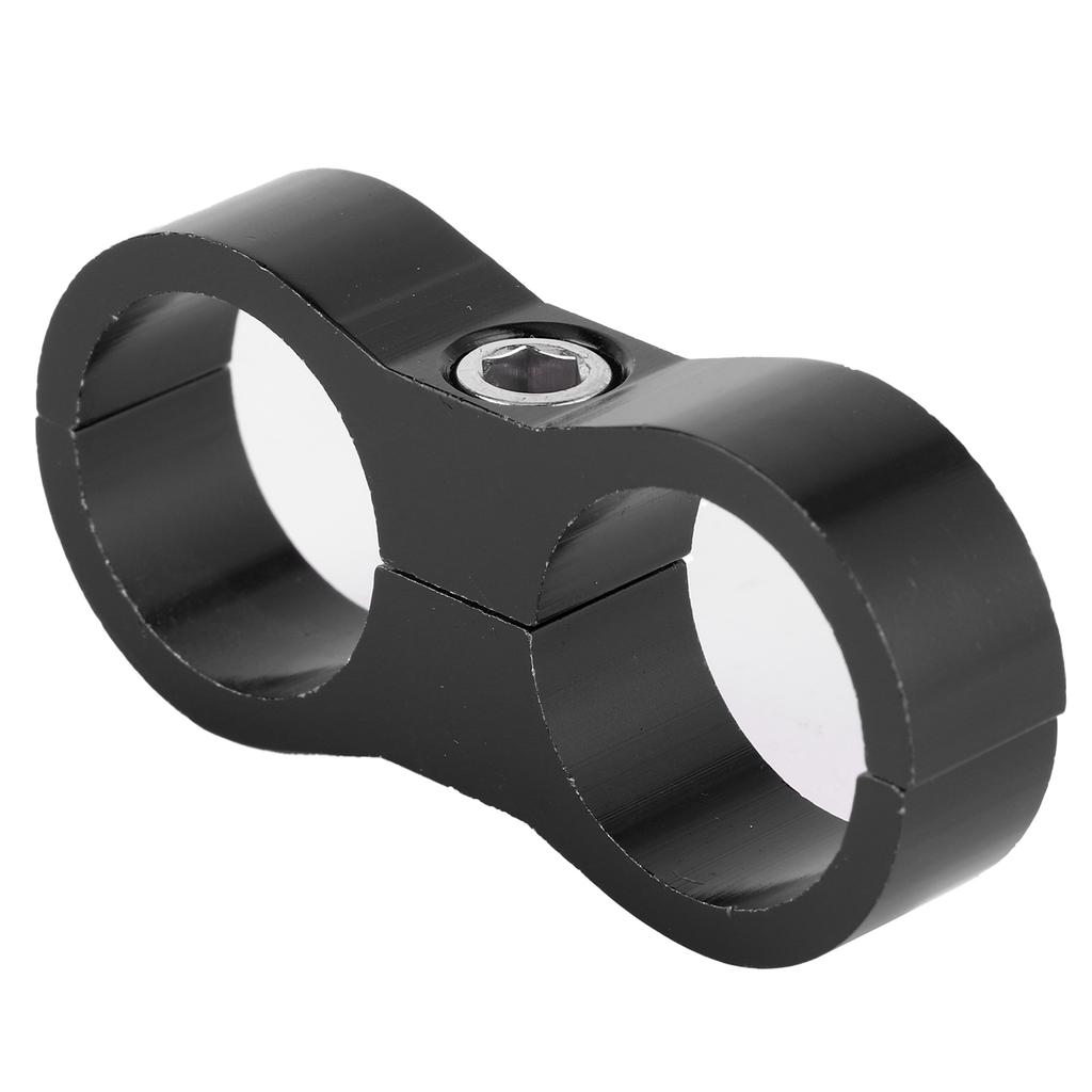 12AN Hose Separator Clamp Divider Clip Aluminum Alloy Fitting Adapter for OilFuel Hose LineBlack