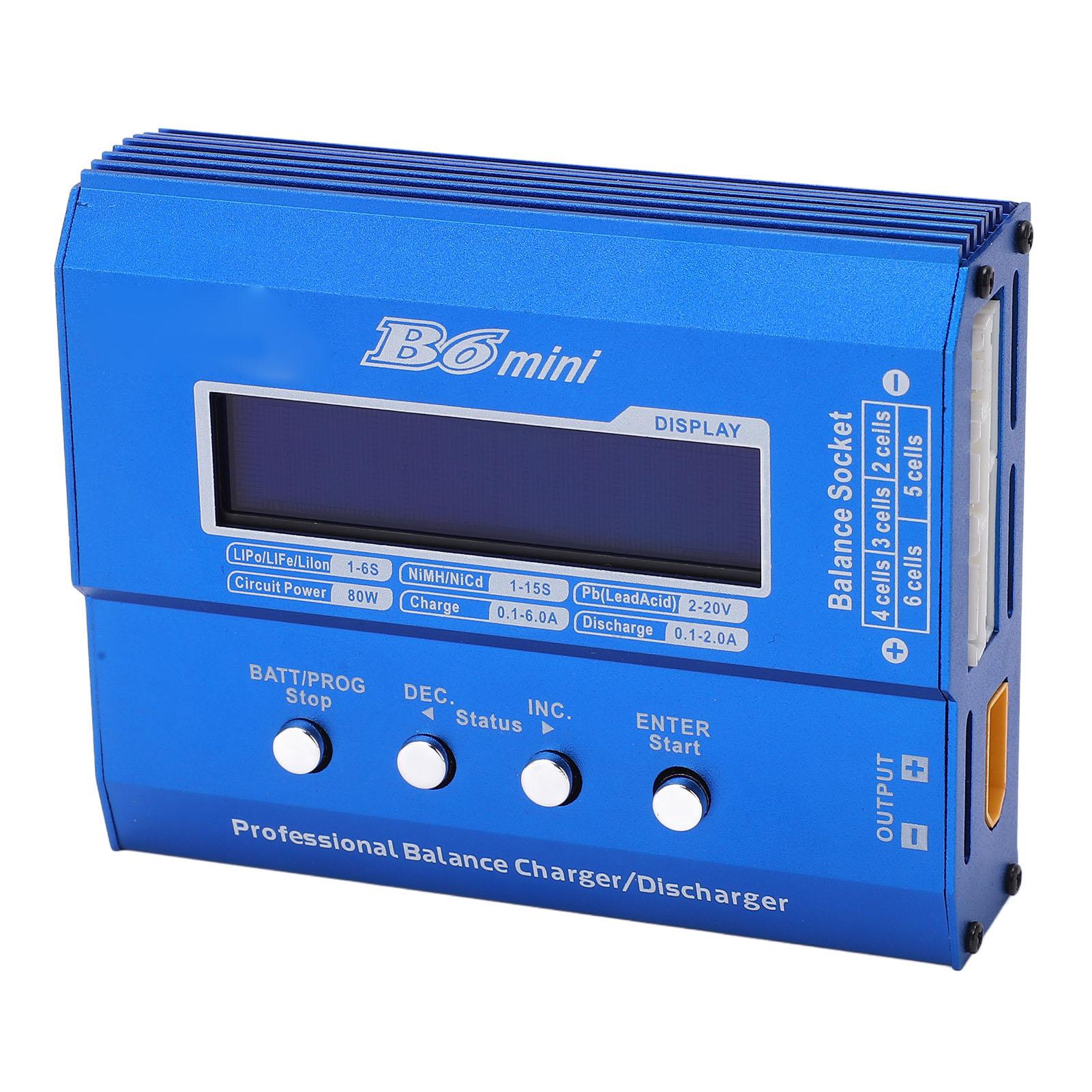

Розумний зарядний пристрій для літієвої батареї Lipo Battery Balance Charger Discharger 80W 6A DC 1118В