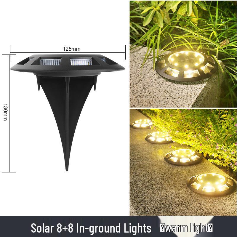 

Waterproof Solar Ground Lights for Outdoor Landscape Decor - Ideal for Villas, Courtyards, Gardens, and Lawns.