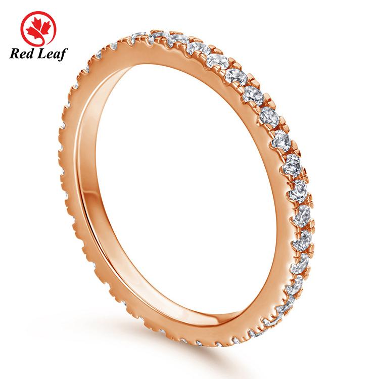 Redleaf Fashion Jewelry 18K 24K Gold Men Women Minimalist 925 Sterling Silver Ring Gold Plated Ring
