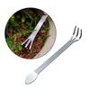 Stainless Steel Three-Pronged Bonsai Rake for Soil Loosening & Garden Planting