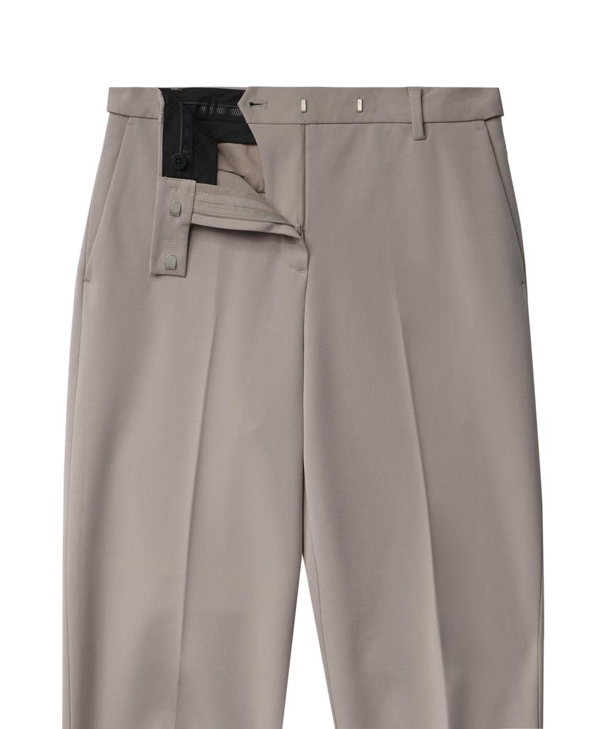 MUSINSA STANDARD WOMAN Women'S Heavyweight Fleece-Lined Straight Hidden Elastic Waist Slacks [Light Beige]