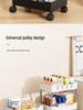 Multi-Layer Movable Storage Rack for Bathroom, Kitchen, or Bedroom