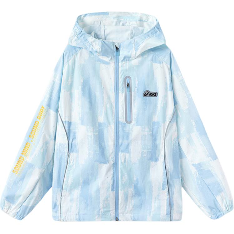 Asics Jacket Urban Trendy 5017 Blue Floral Color Children Aged 3 7 Years Old 332251051010-5017 110
