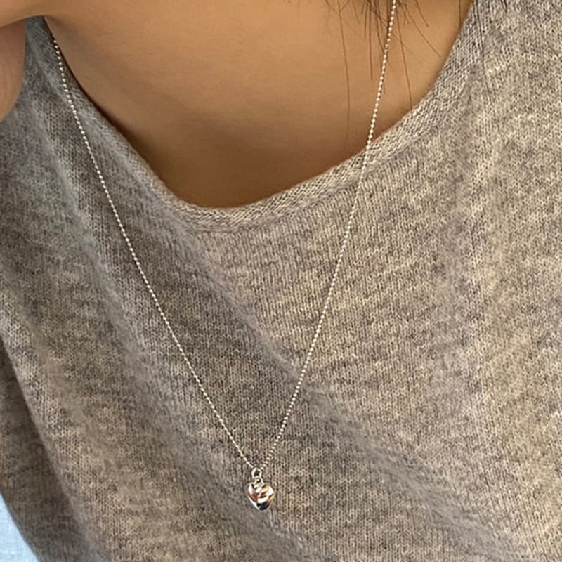 Murmur [925silver]Twinkle Heart Necklace