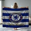 1PC Chelsea F Custom Name Patterned Flannel Blanket Suitable For All Seasons for Home Decor Warmth and Comfort Gifts Holiday Present