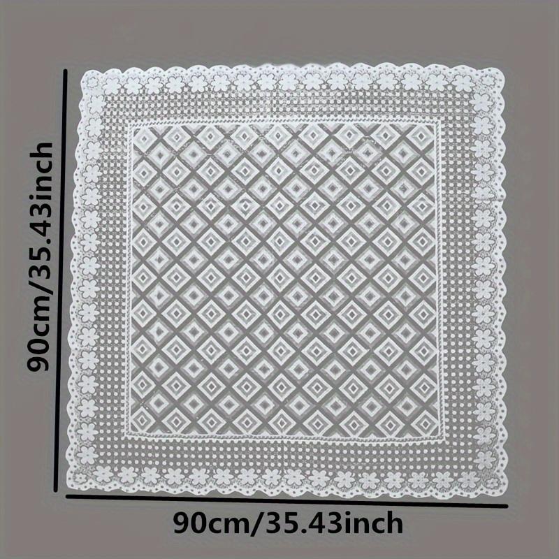 

Винтажная кружевная скатерть в клетку, скатерть для столовой, скатерть, подставка для столовых приборов, кухонная посуда, украшение дома 90cm x 90cm