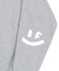 GRAVER [Unisex] Elbow Spray Smile Drawing Sweatshirt_Gray