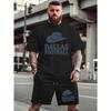 European Size Dallas Football Men's Latest Trendy Short-sleeved T-shirts Summer Fashion Print European and American Men Casual Sports Loose T-shirts