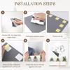 4 Pack Self Adhesive Acrylic Mirror, 8 x 8 Inch Frameless Shatterproof Stick on Mirrors for Wall, Flexible Plastic Wall Mirrors for Home Gym,