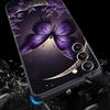 Art Purple Butterfly Phone Case for Samsung Galaxy S26 S25 S24 S23 S22 S20 S21 FE Ultra S25 Edge Plus 5G Soft TPU Cover Fundas