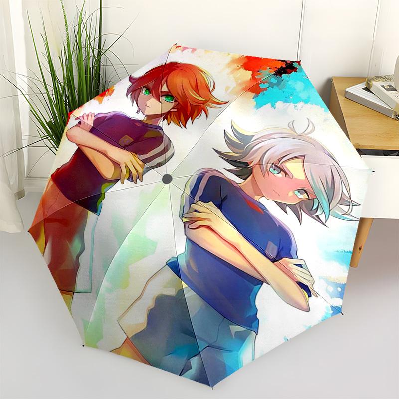 

1pc Rainbow Friends Outdoor Umbrella - Automatic Opening/Closing, 3-Fold Design, 8-Bone Iron Frame, Perfect Gift for Fans, Travelers, Daily Use.C011