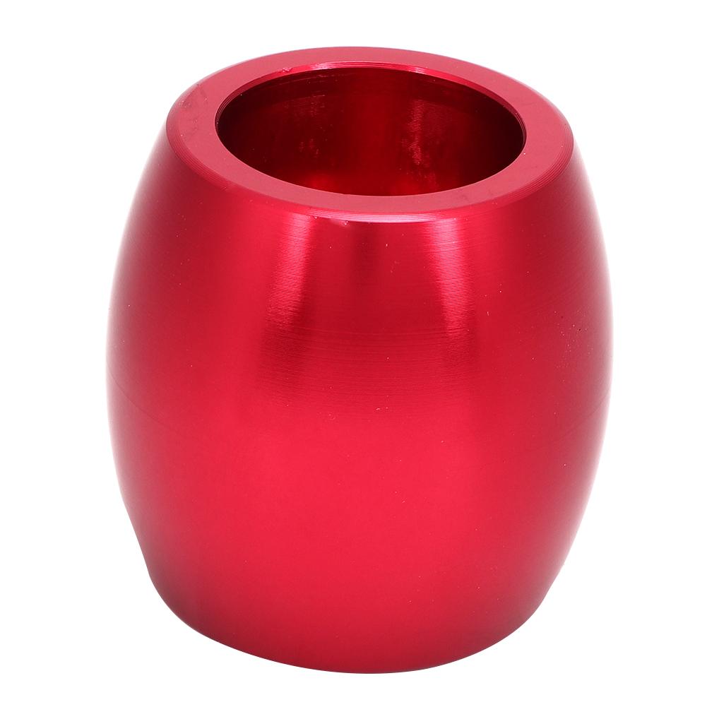5 6 Speed Aluminum Alloy Red Gear Shift Knob Head Manual Transmission Lever Cover