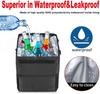 Waterproof Car Trash Can Leakproof Dustbin with Lid Storage Pockets Multipurpose Vehicle Garbage Bin for SUV