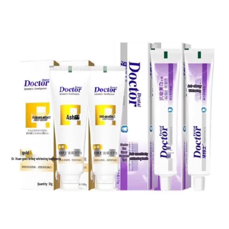 Dr. Tooth Stain Removal & Sensitive Whitening Toothpaste Bundle